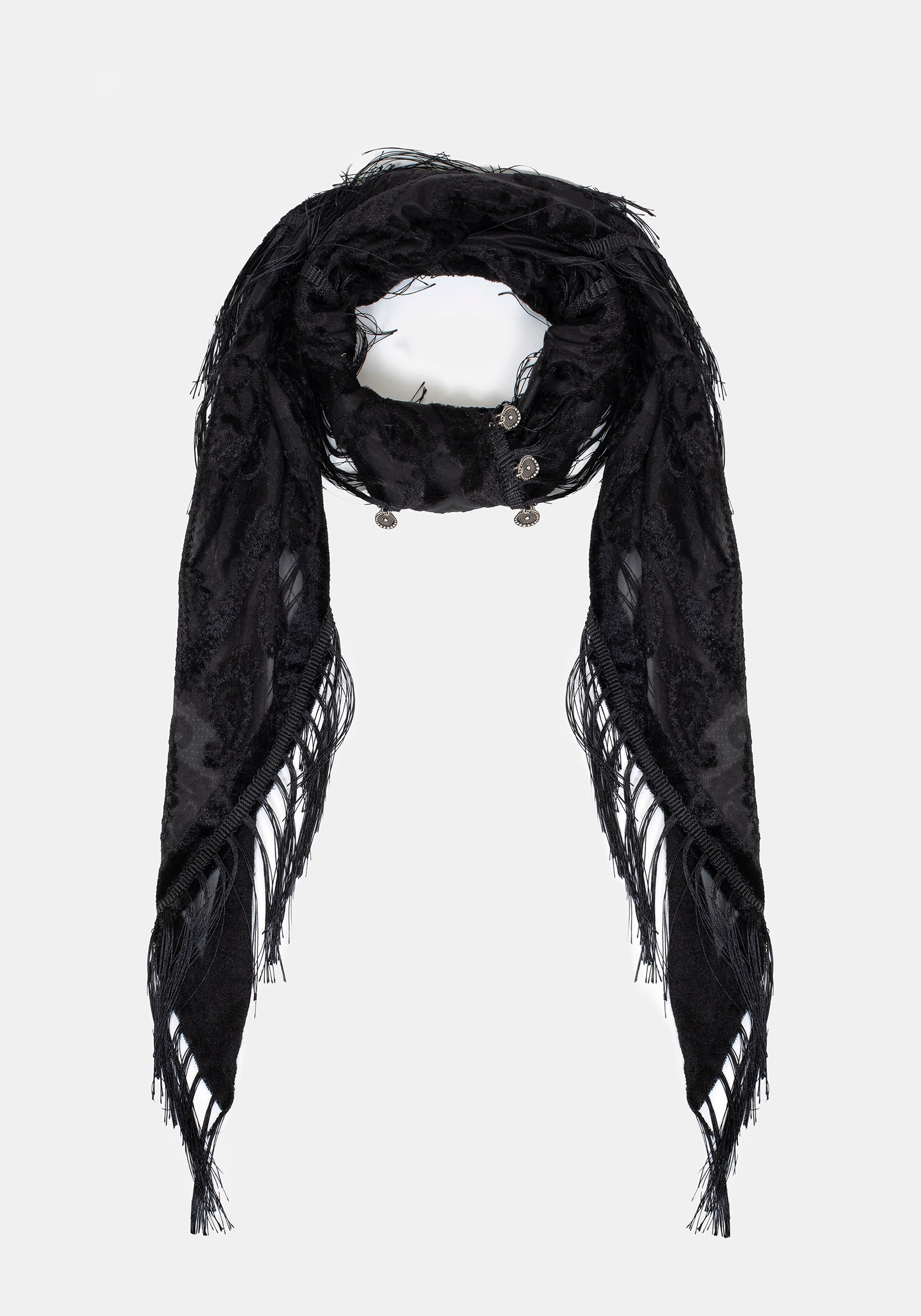 Opulent Coin Devore Scarf – Disturbia