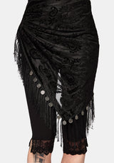 Opulent Coin Devore Scarf
