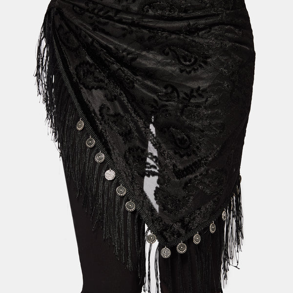 Opulent Coin Devore Scarf – Disturbia