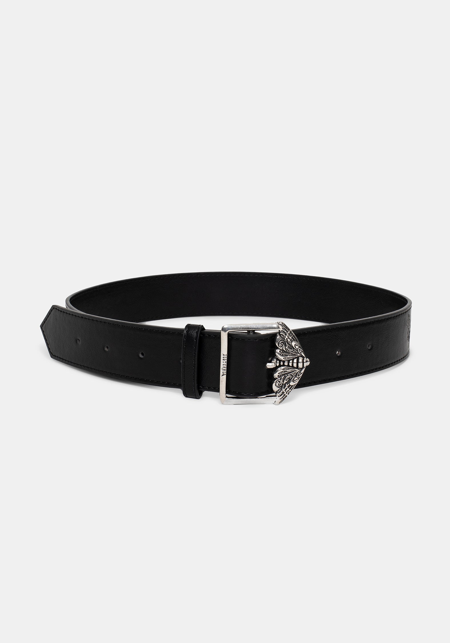 Rosamoth Debossed Buckle Belt - Silver