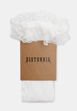 Wispin Lace Frill Socks - White