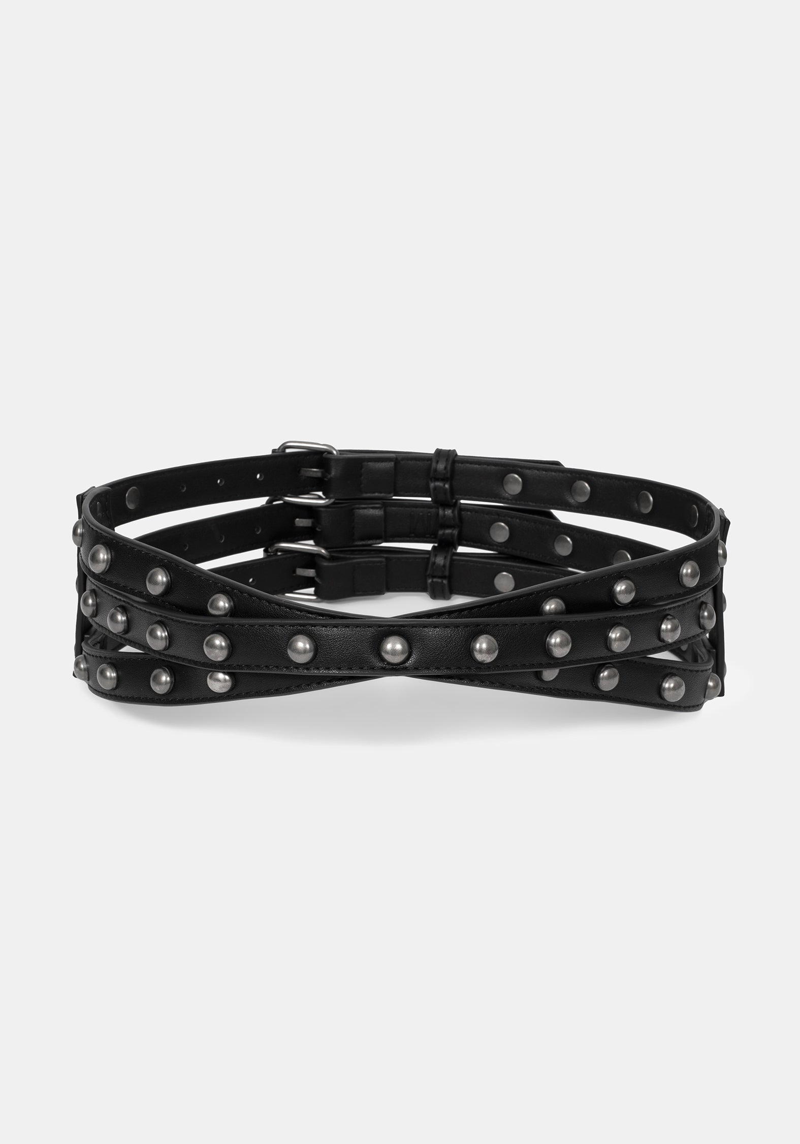 Stredden Triple Back Buckle Rivet Belt