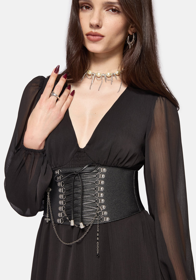 corset belt for dress Evelyne Elasticated Corset Waist Belt – Disturbia