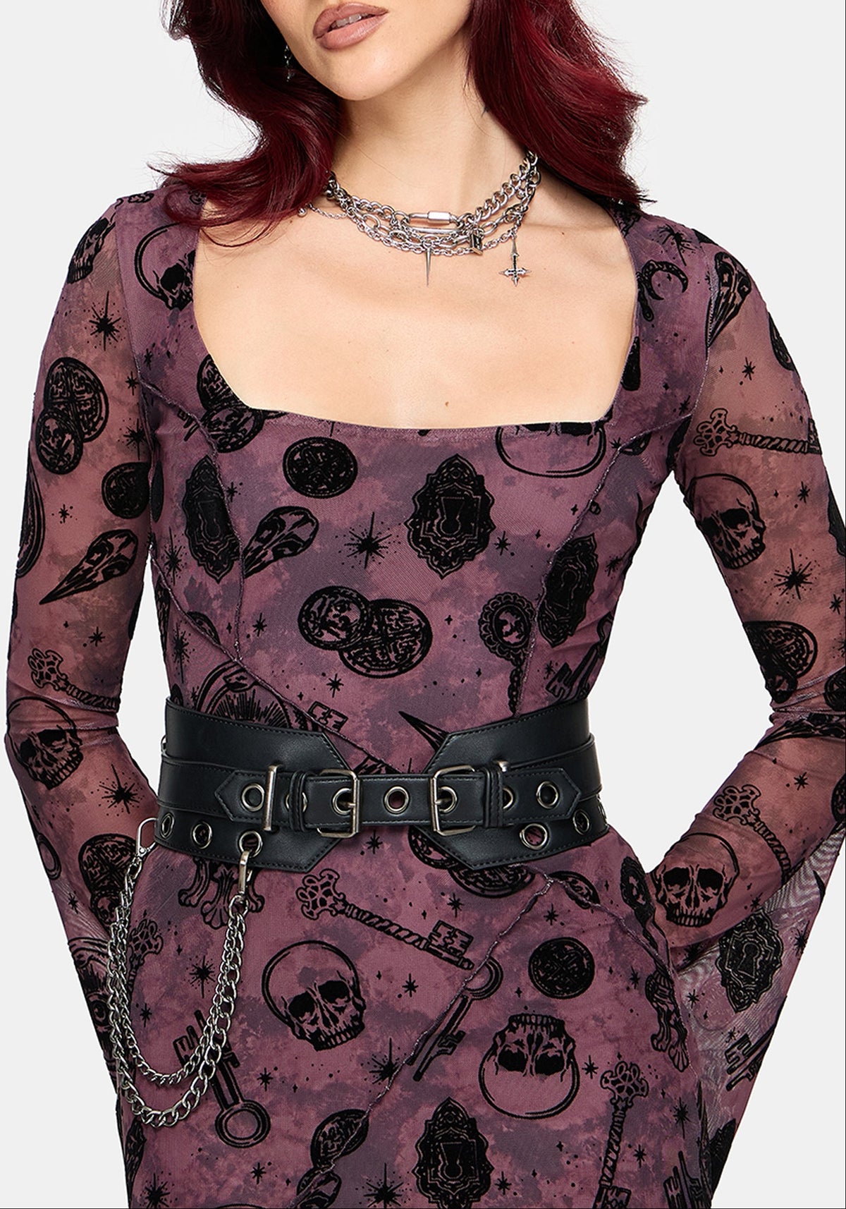 Anneka Eyelet Chain Waist Belt