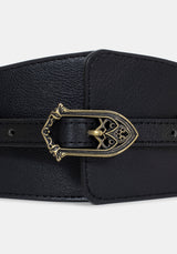 Cathedral Buckle Waist Belt - Gold