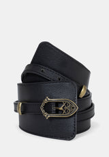 Cathedral Buckle Waist Belt - Gold