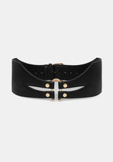 Chasm Oval Detail Waist Belt - Gold