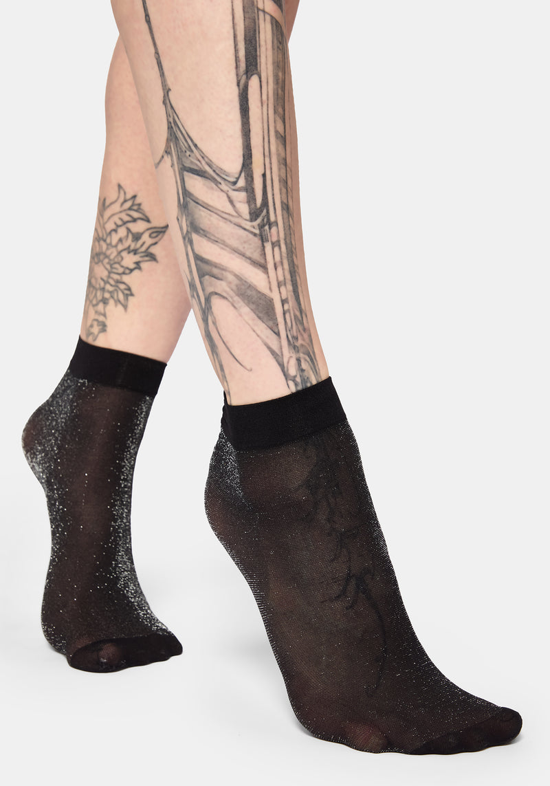Lumor Metallic Sheer Socks – Disturbia