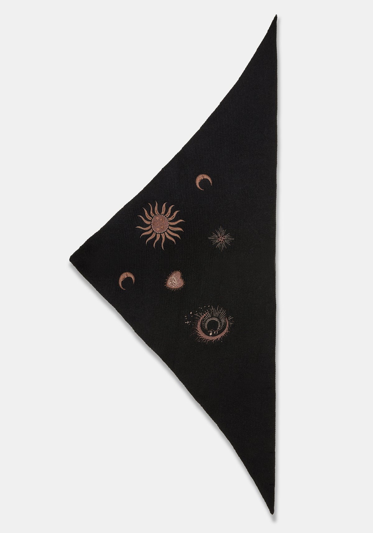 Reina Celestial Embroidered Triangle Scarf