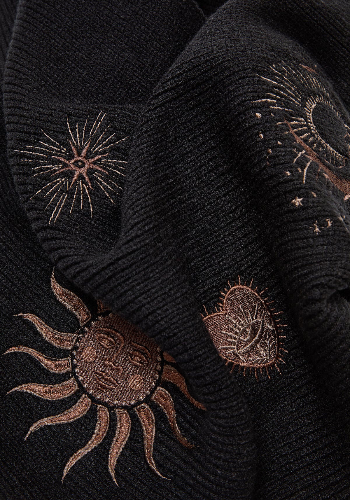 Reina Celestial Embroidered Triangle Scarf