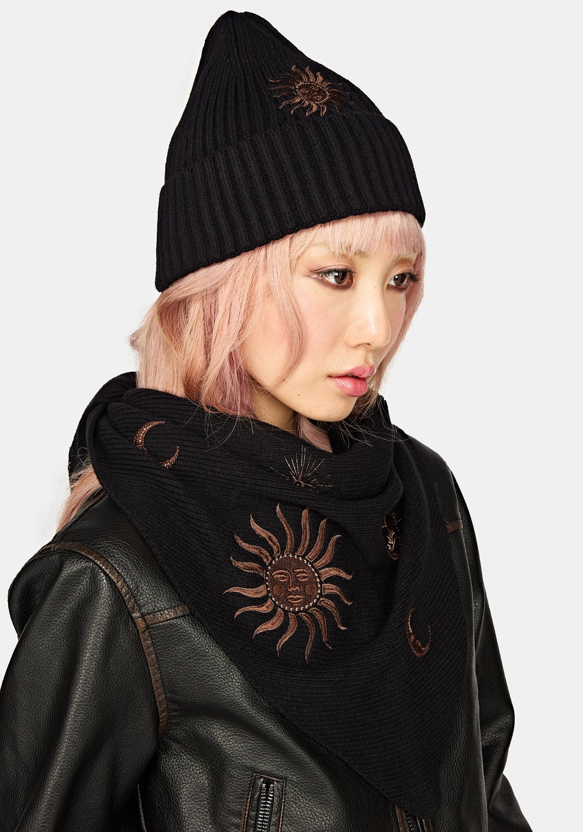 Reina Celestial Embroidered Beanie