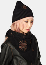 Reina Celestial Embroidered Beanie