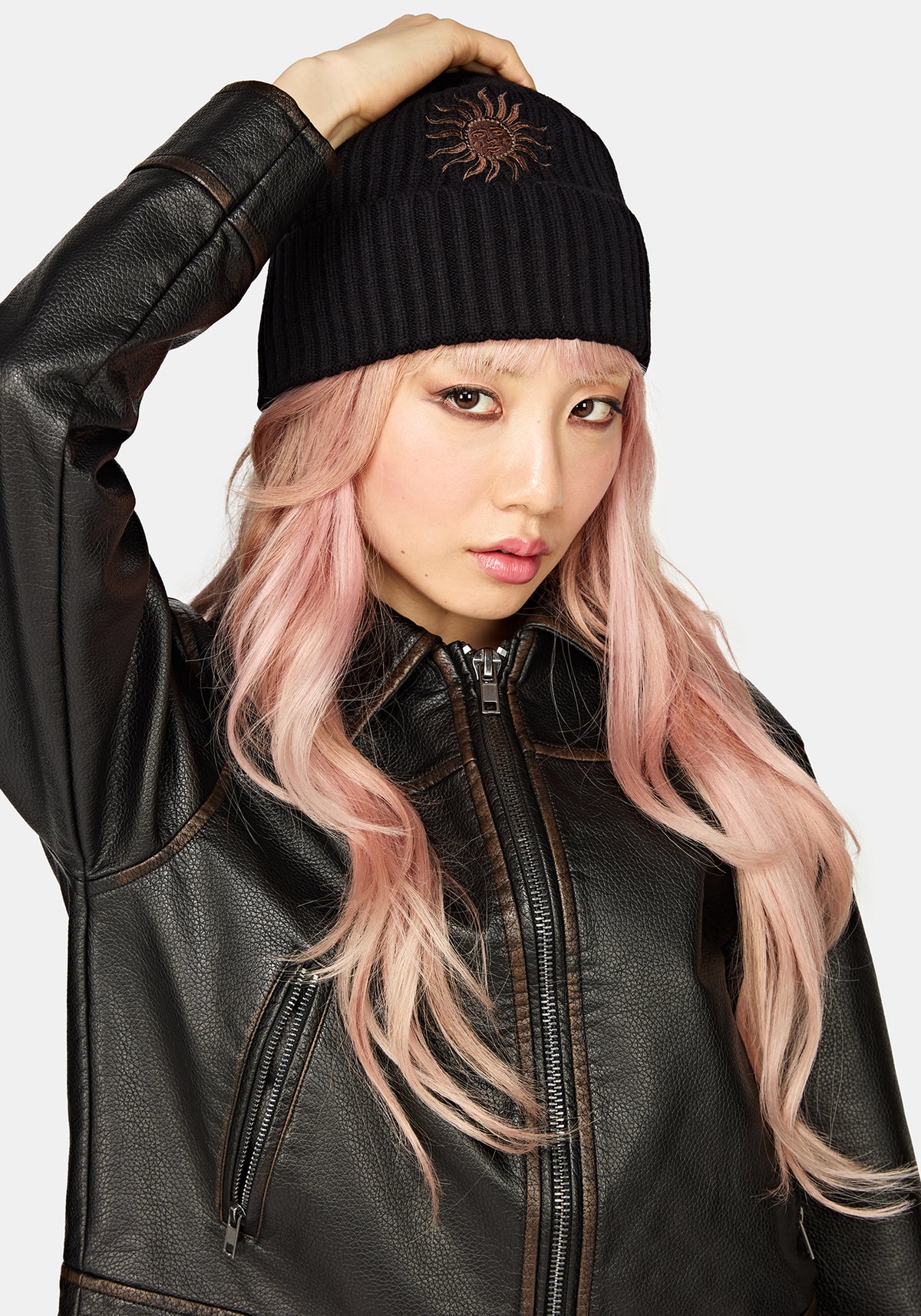 Reina Celestial Embroidered Beanie