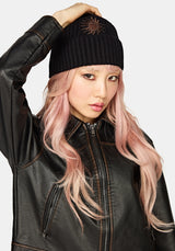 Reina Celestial Embroidered Beanie