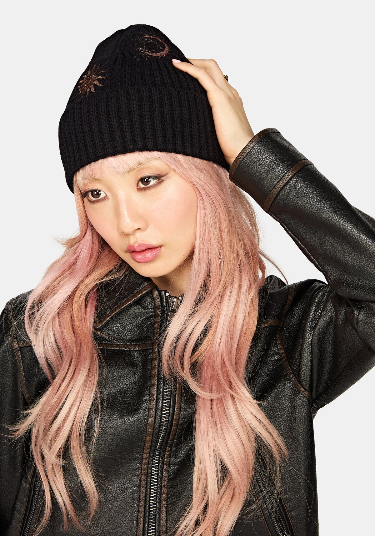 Reina Celestial Embroidered Beanie