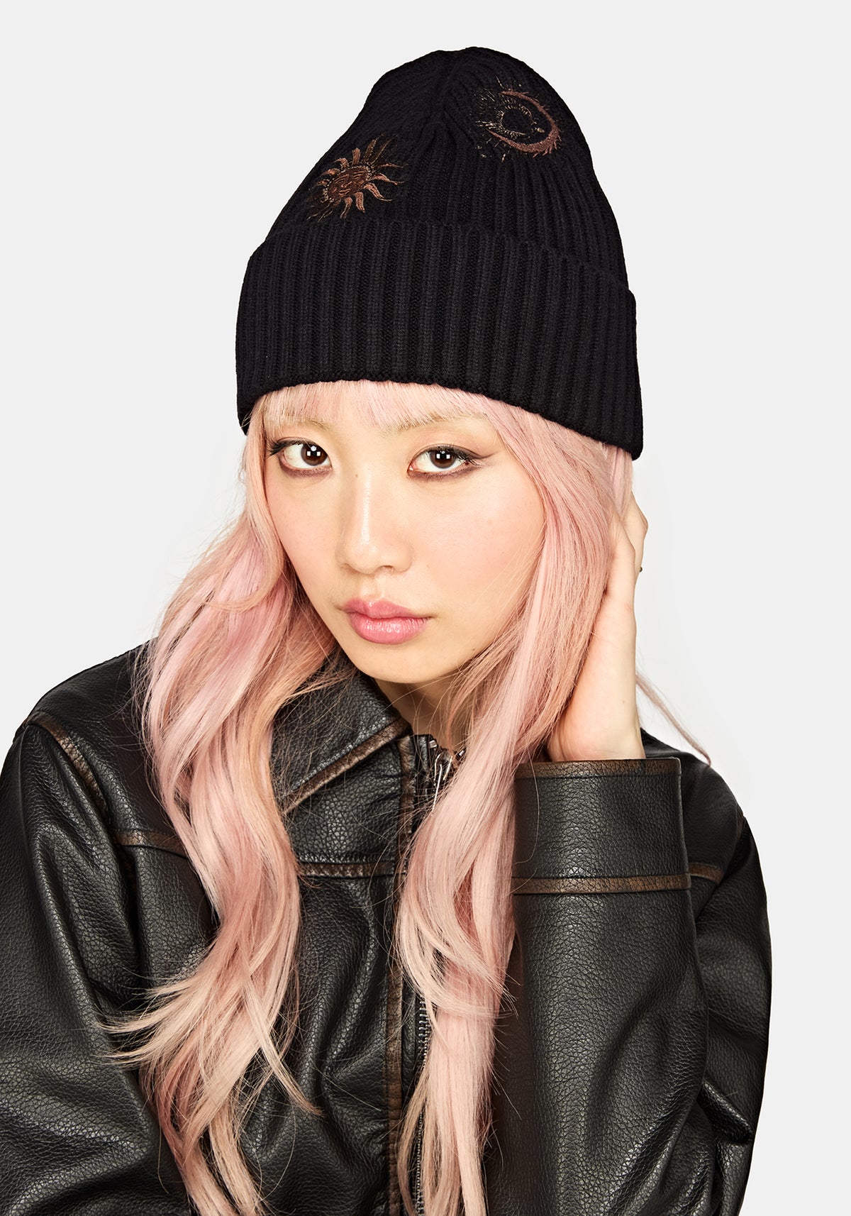 Reina Celestial Embroidered Beanie