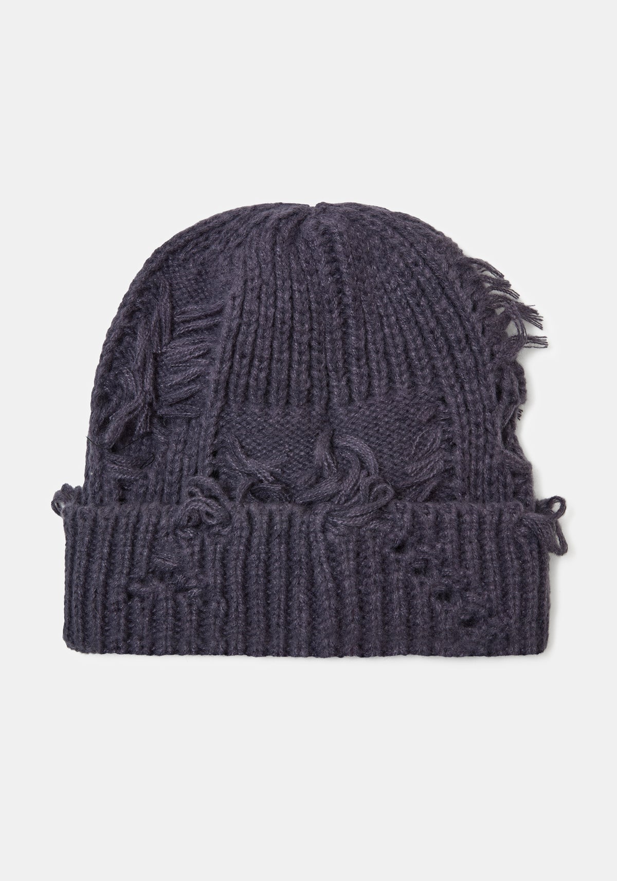 Hullisa Distressed Beanie - Purple