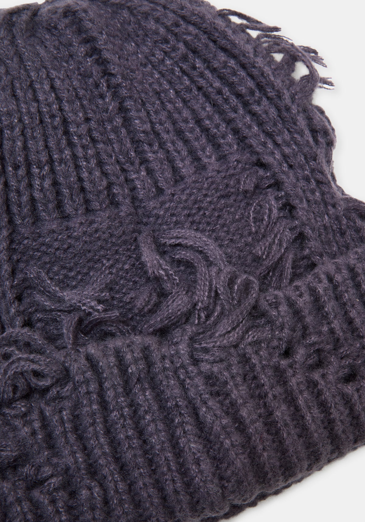 Hullisa Distressed Beanie - Purple