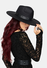 Prudy Charm Ribbon Fedora Hat