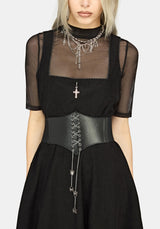 Winspire Spider Chain  Elasticated Corset Belt S/M