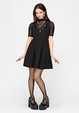 Doliyi Bow Back Seamed Fishnet Tights
