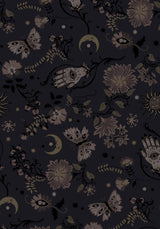 Angela Folk Print Flared Sleeve Blouse