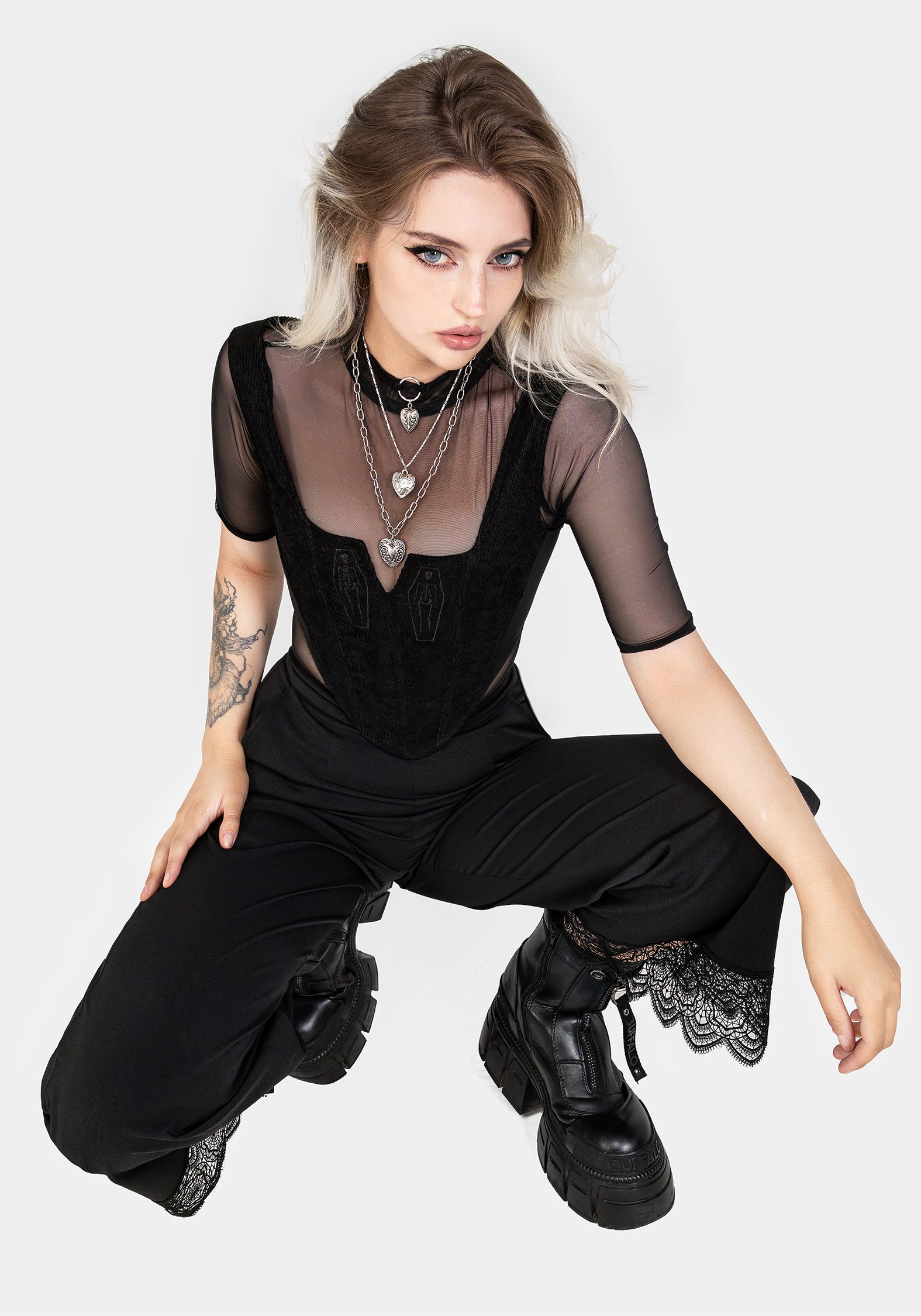 Immortal Split Front Corset | Disturbia - Shop Women's Gothic