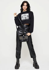 Demons Crop Sweat Top