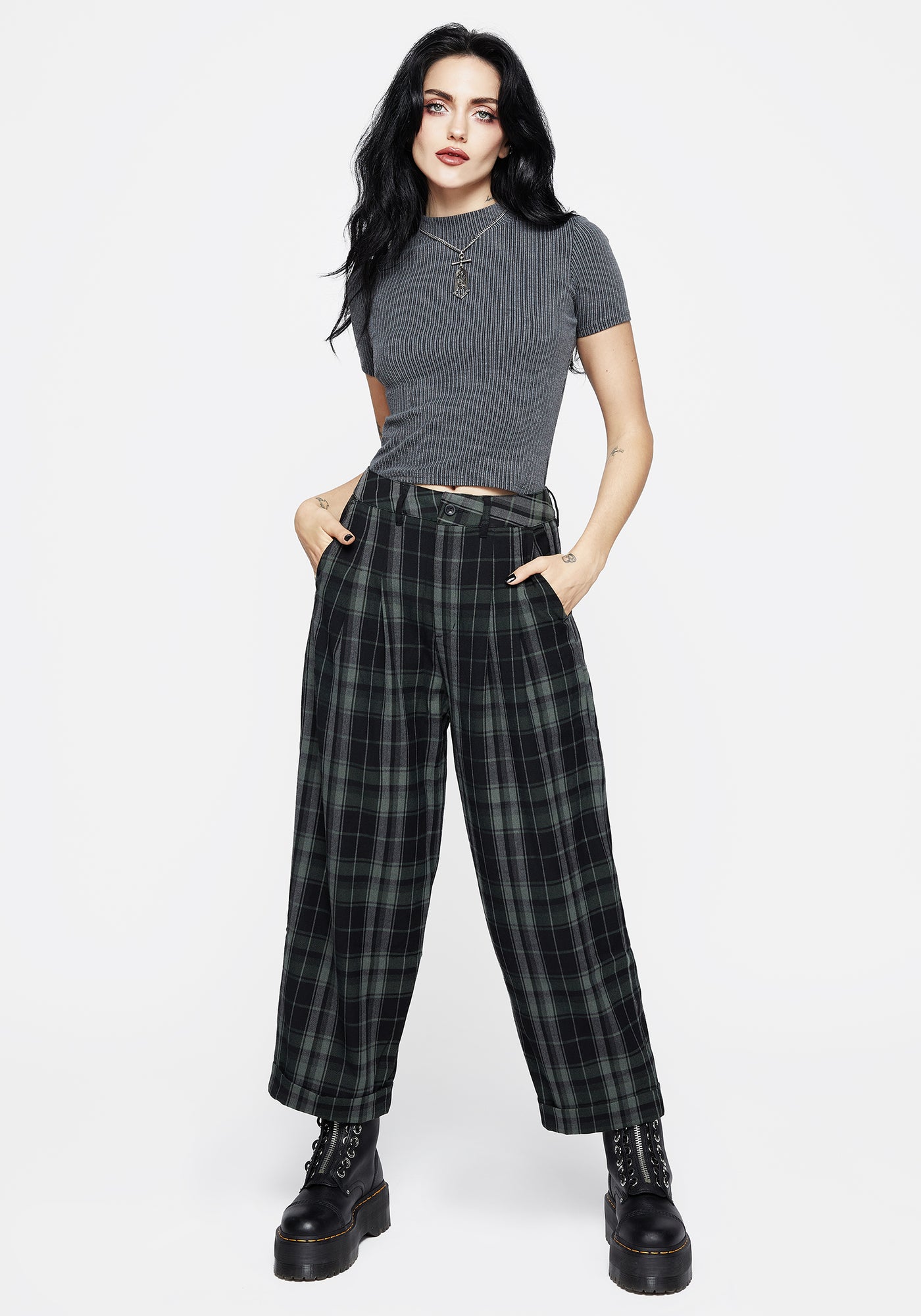 Bittersweet Check Pants | Disturbia - Shop Women's Gothic