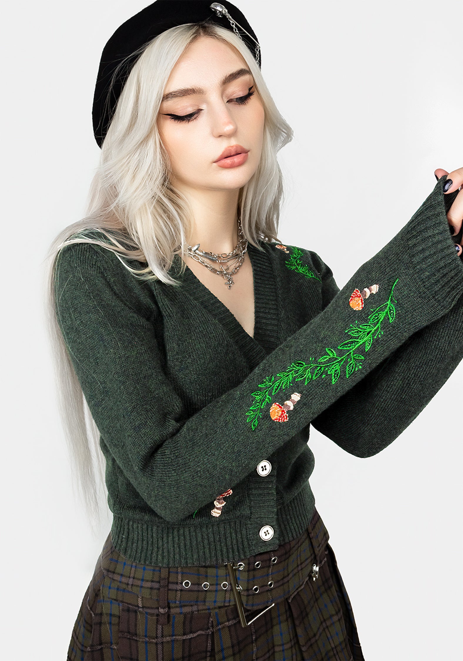 Fable Embroidered Cardigan | Disturbia - Shop Women's Gothic