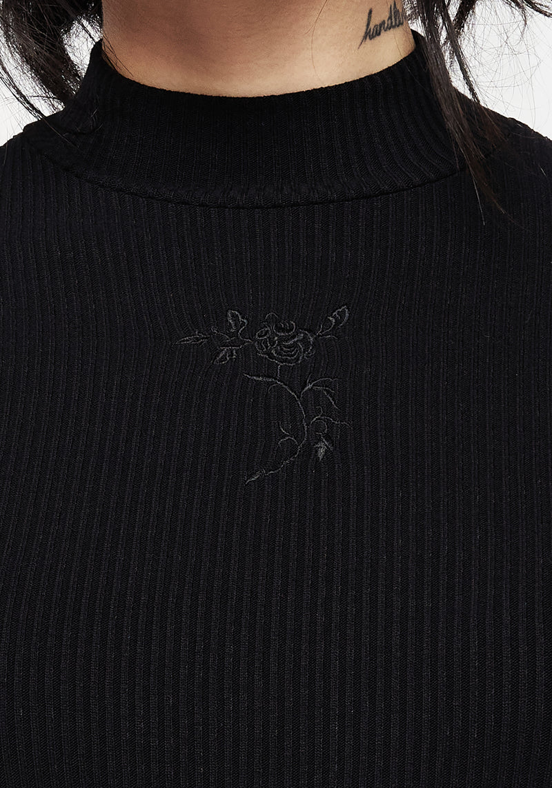 Adonia High Neck Ribbed Top | Disturbia - Shop Women's Gothic ...