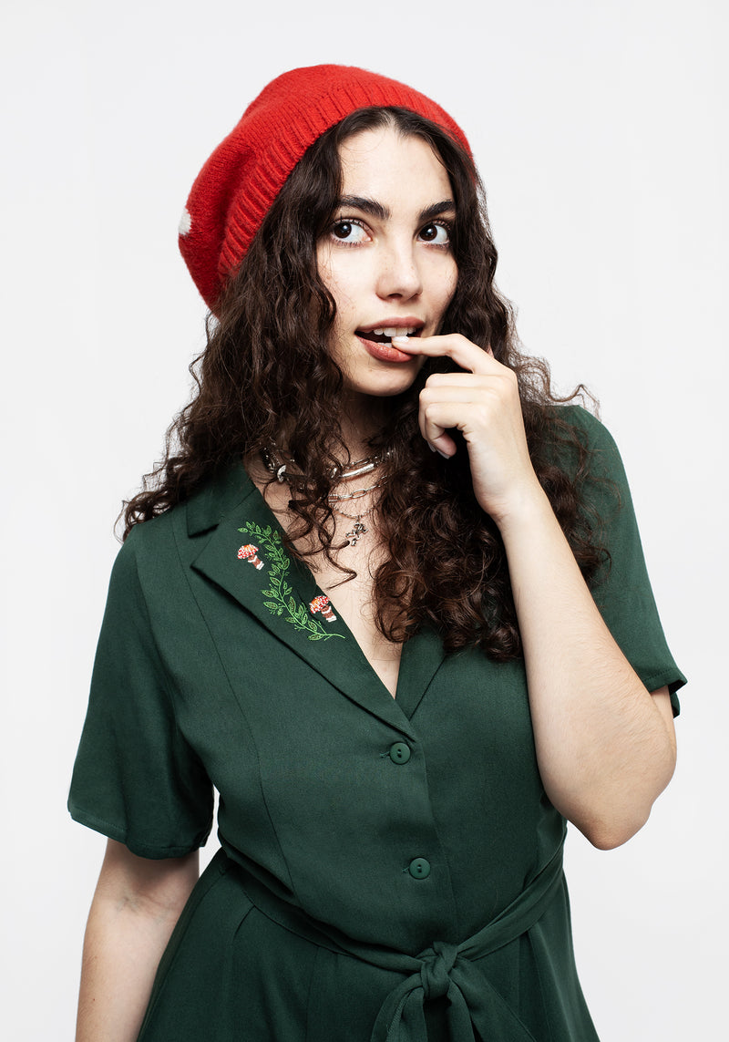 Fable Embroidered Bonnet Hat – Disturbia