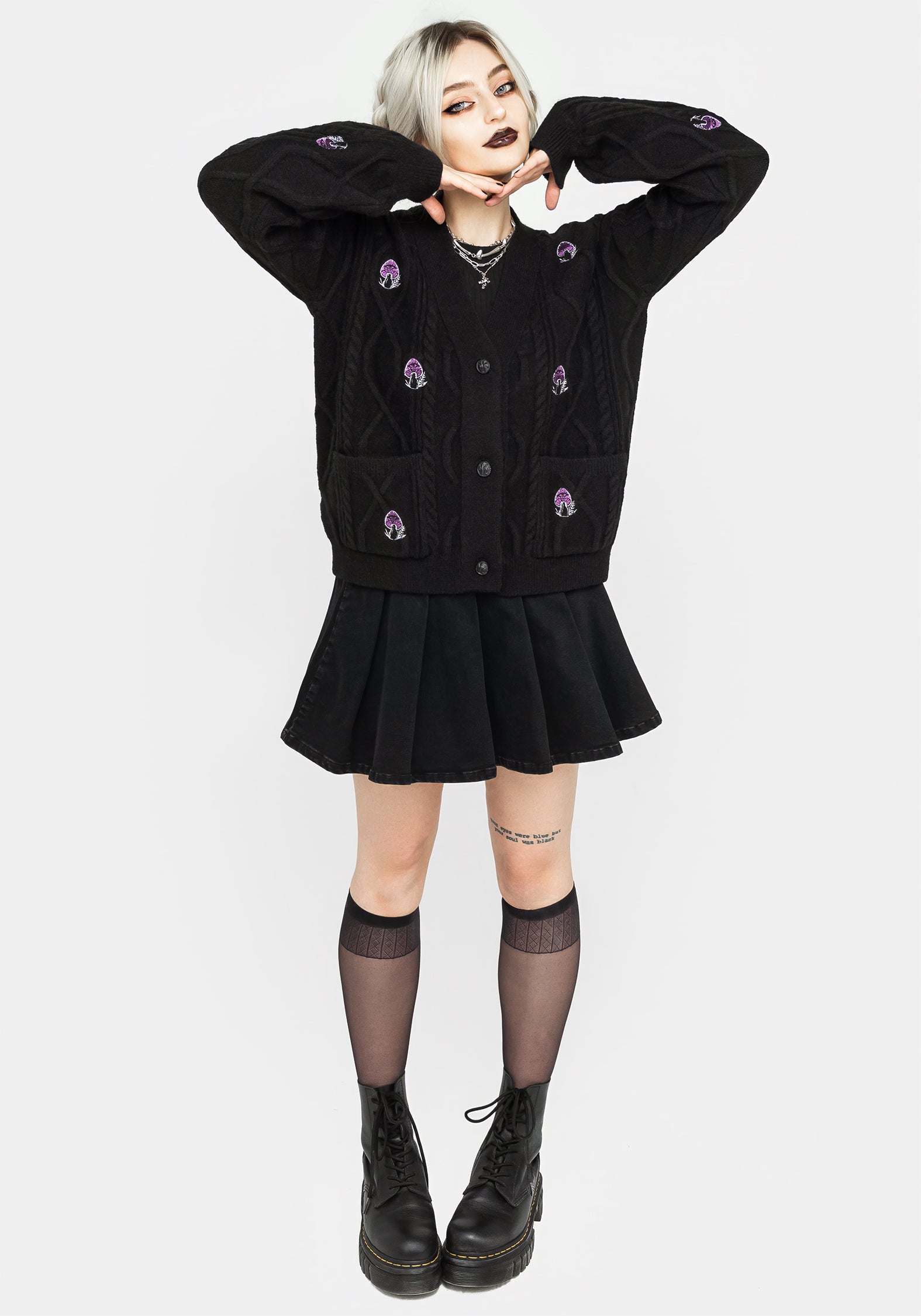 Revelation Mushroom Knit Cardigan | Disturbia - Shop Women's Gothic ...