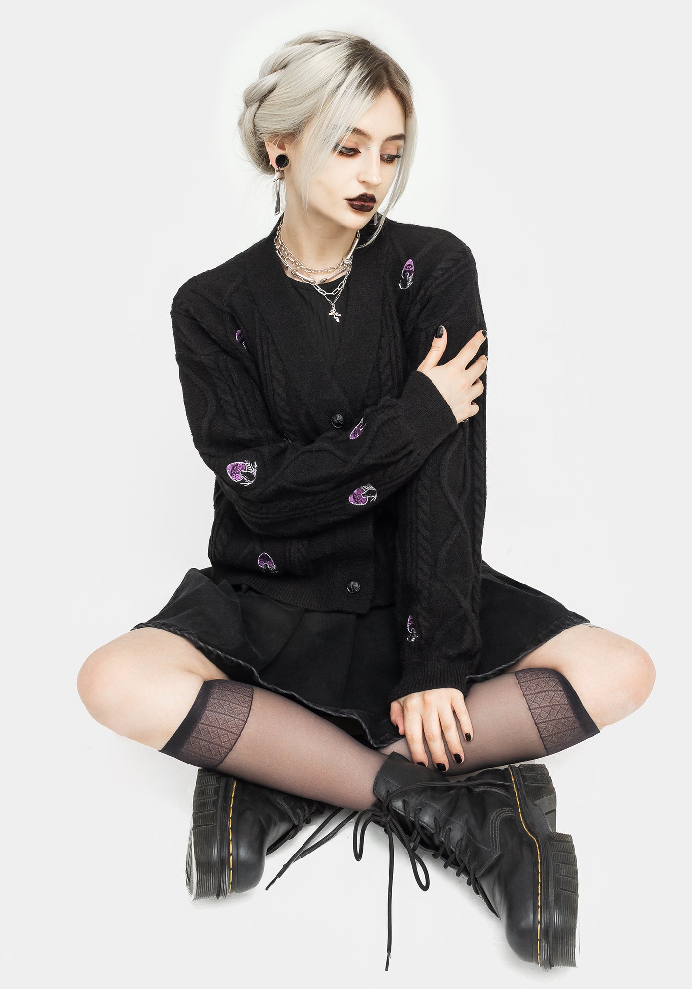 Revelation Mushroom Knit Cardigan | Disturbia - Shop Women's