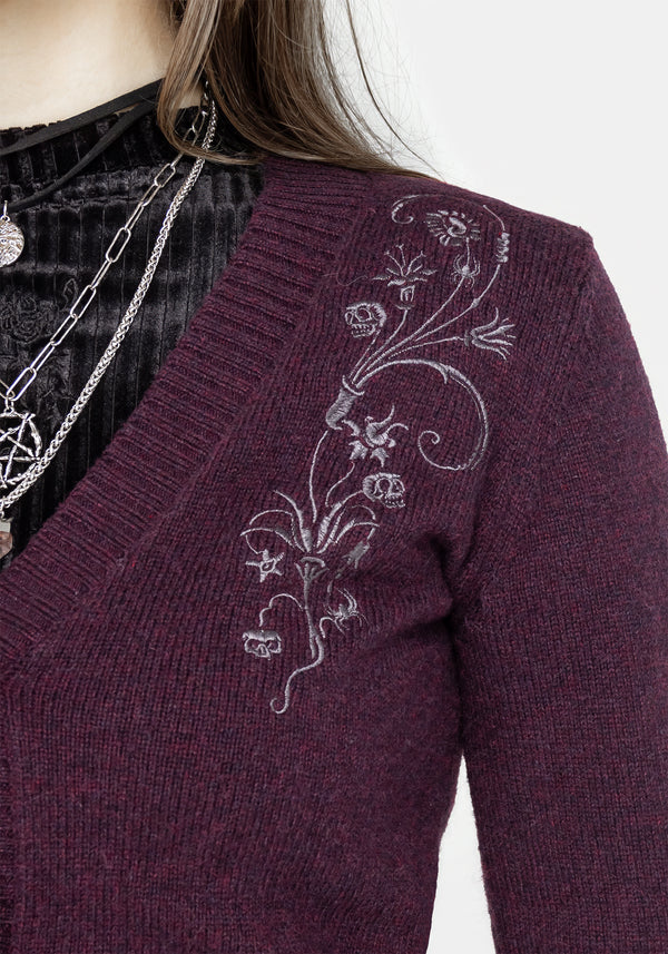 Poe Embroidered Cardigan