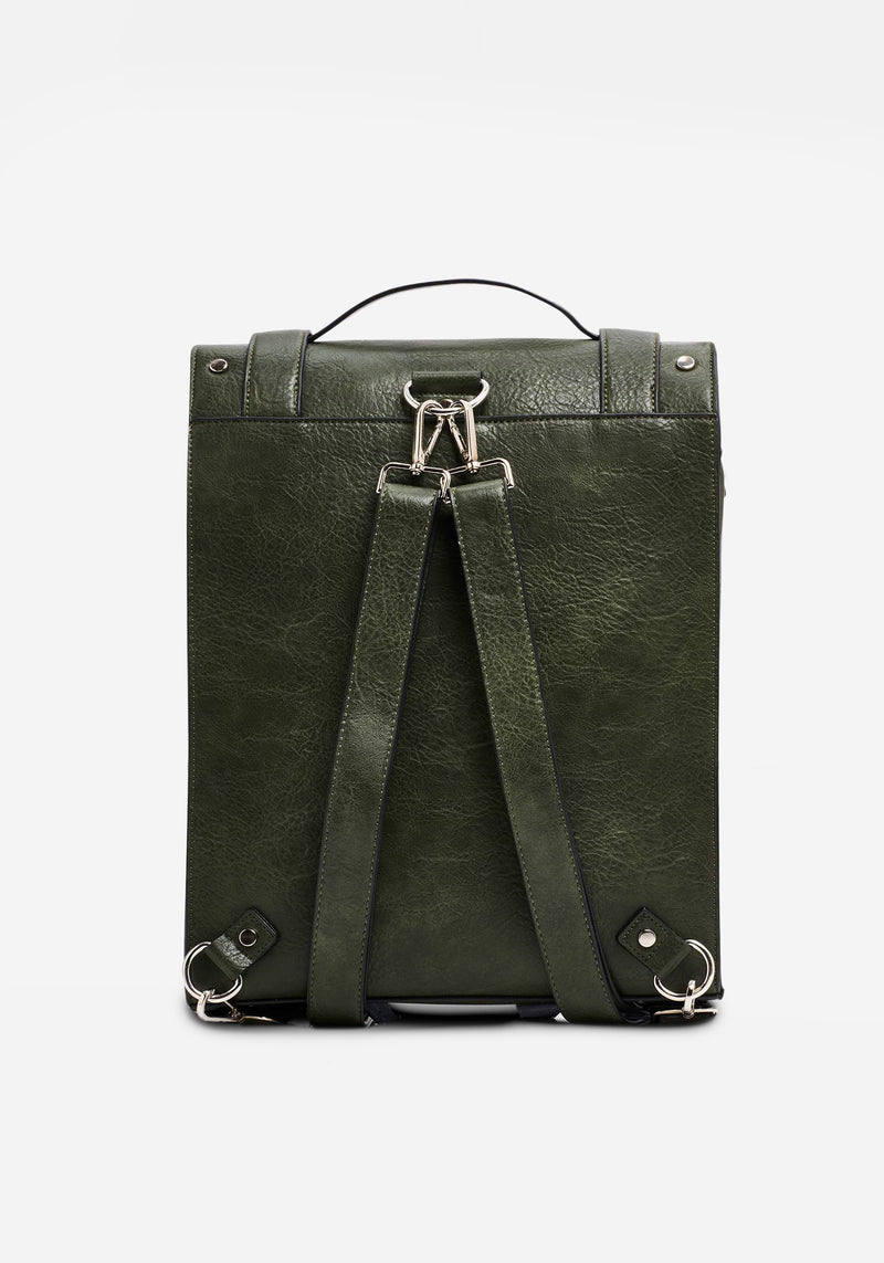 disturbia leather backpack Fable Satchel in Juniper