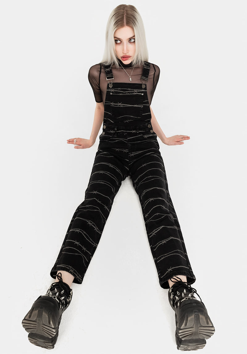 Barbed Wire Mom Dungarees