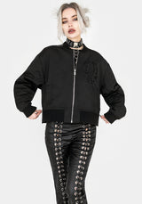 Daine Embroidered Bomber Jacket