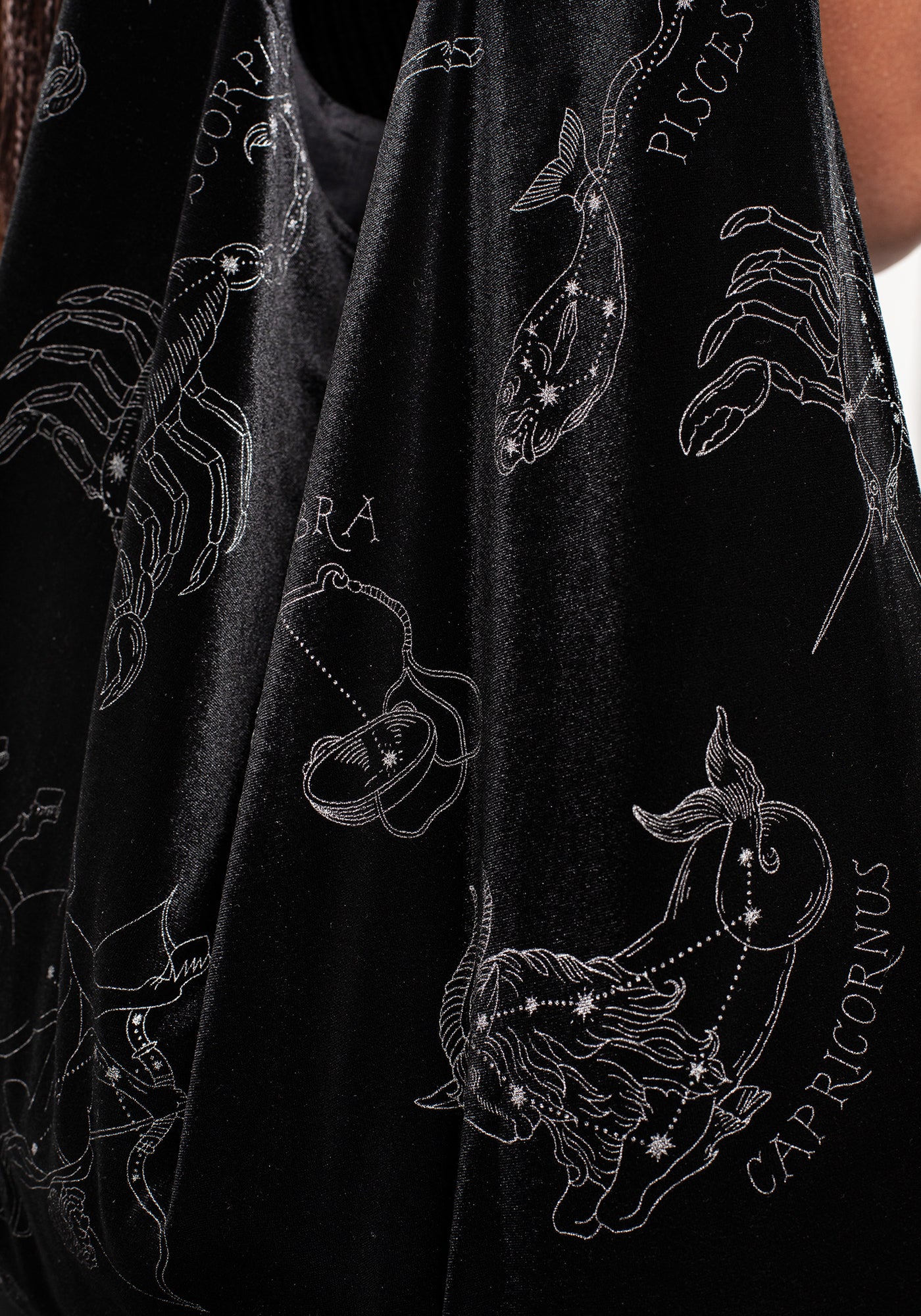 Zodiac Foil Print Velour Tote Bag | Disturbia - Shop Women's