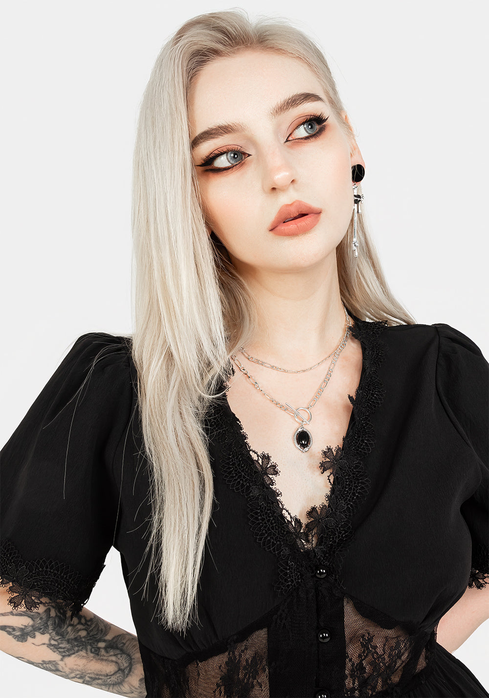 Torment Angel Sleeve Top | Disturbia - Shop Women's Gothic