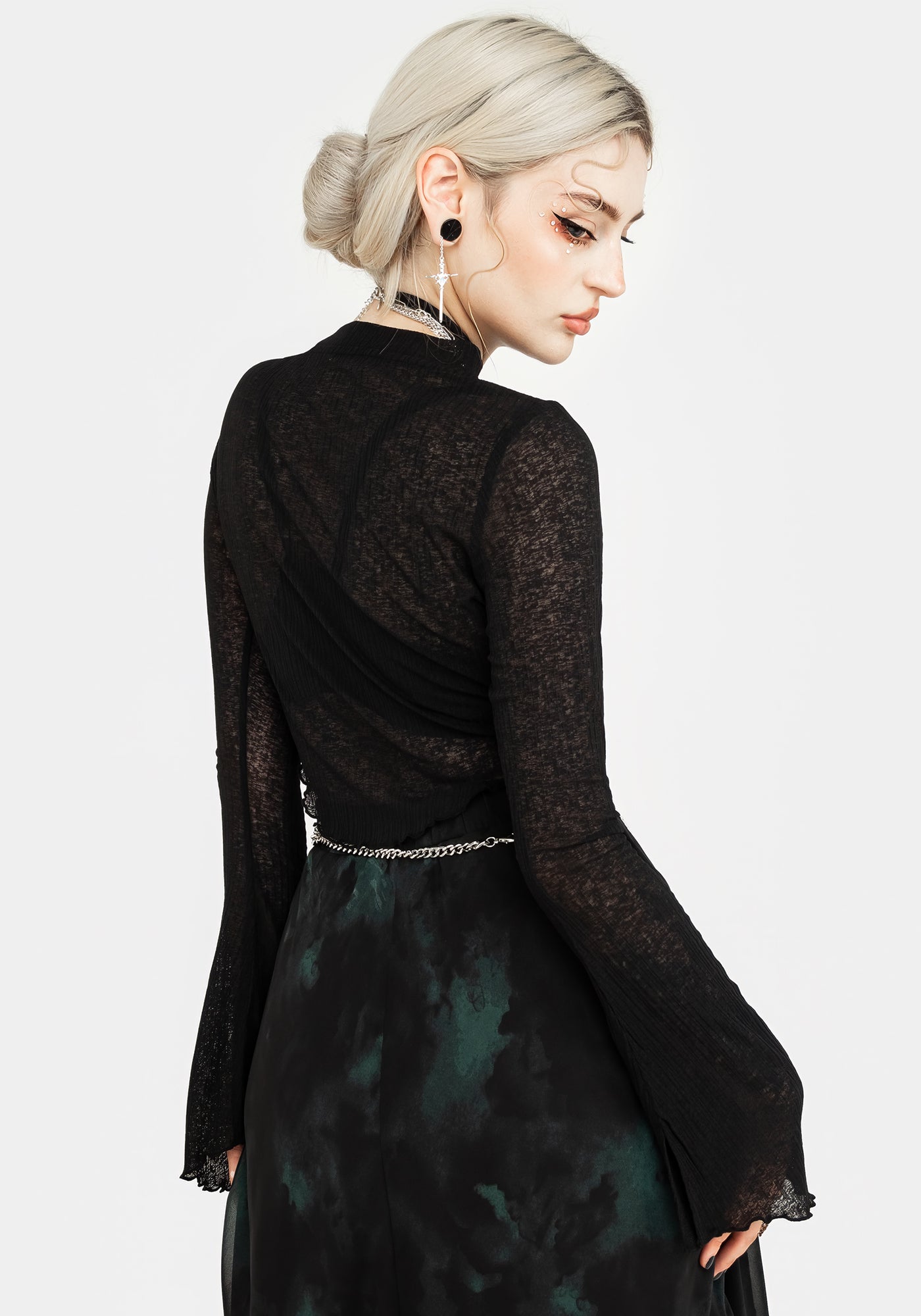 cassia mesh dress Cassia Jersey Mesh Crop Top | Disturbia