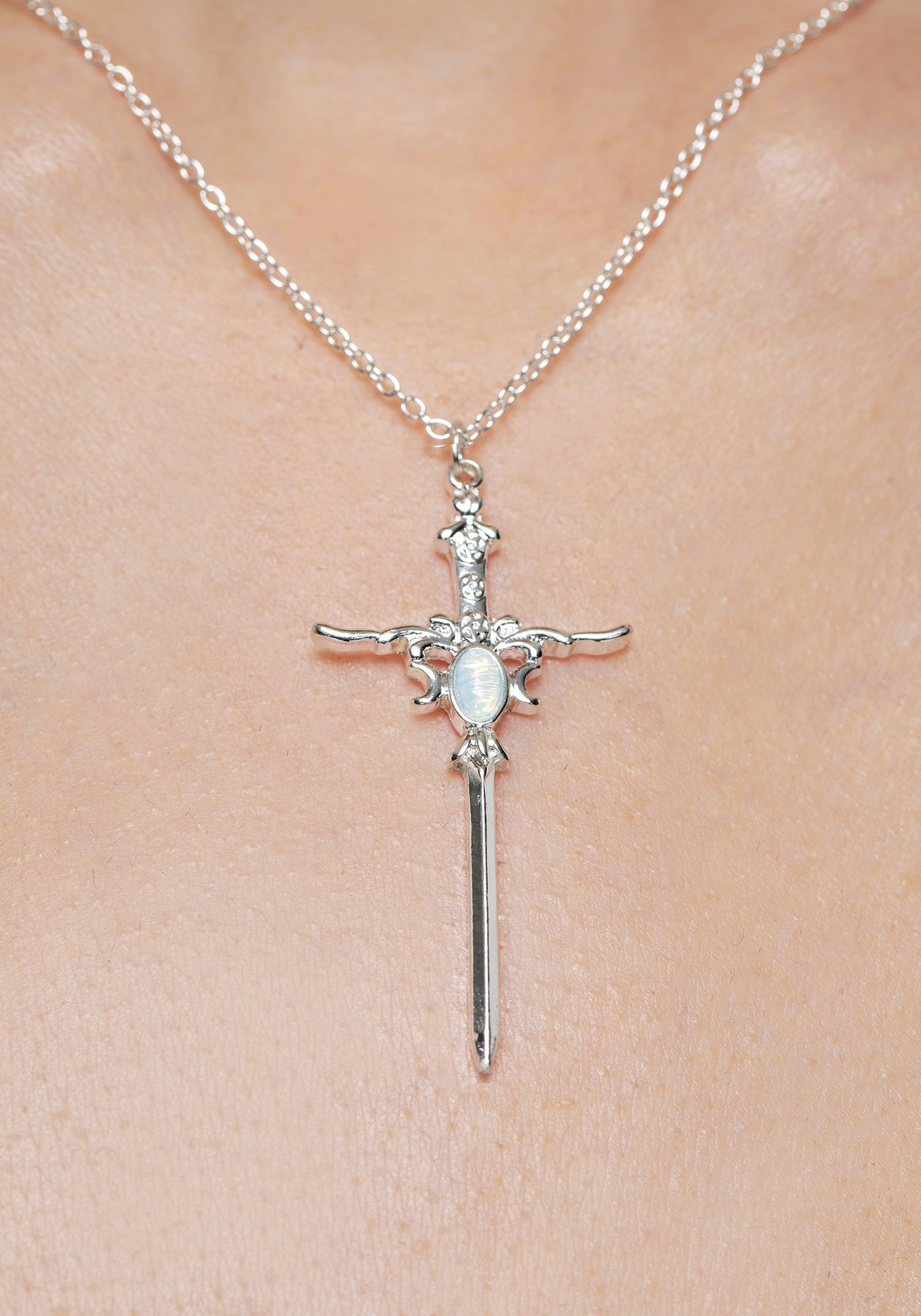 Galatine Opal Sword Necklace | Disturbia - Shop Women's Gothic