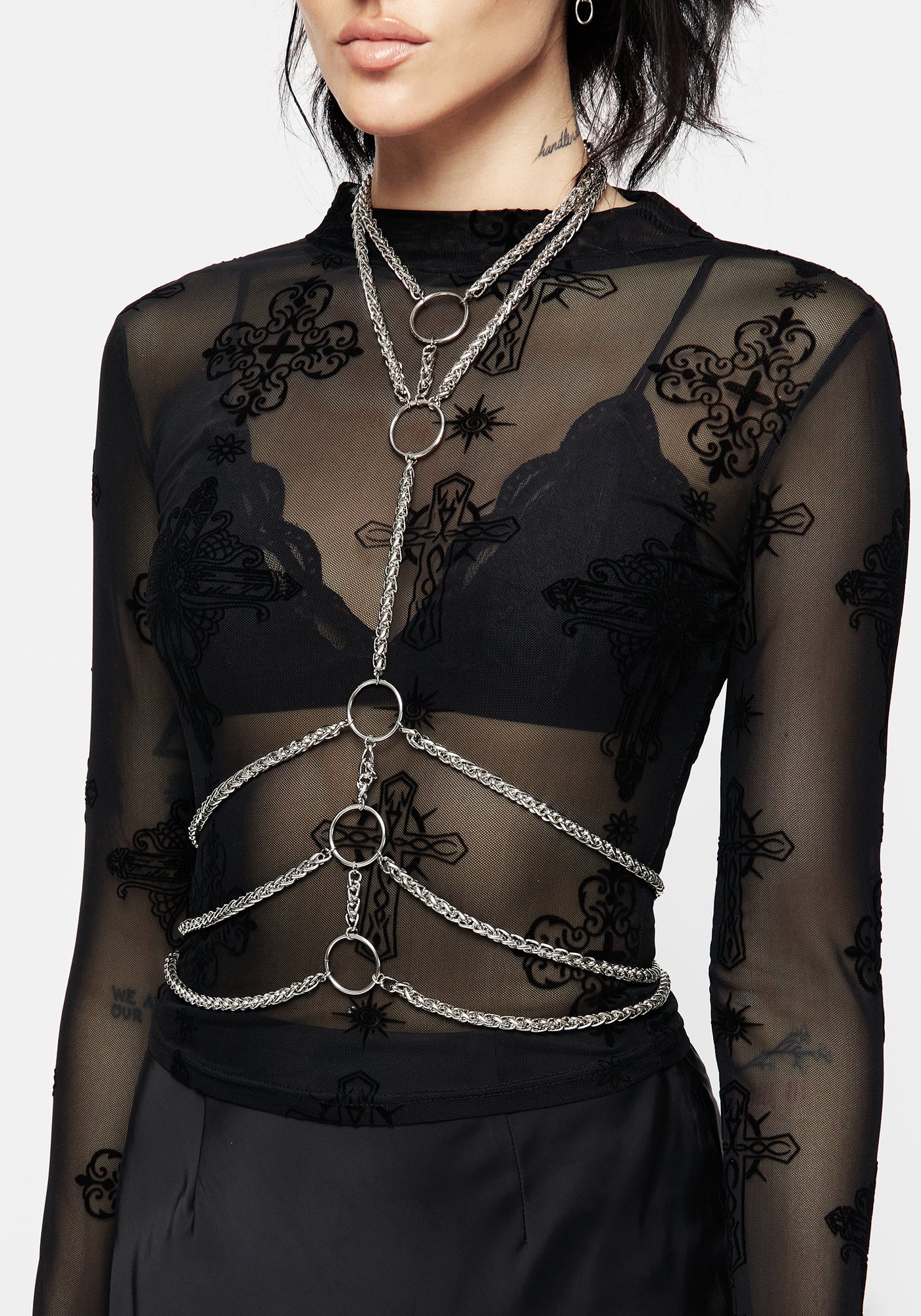 Beltis Chain Choker Harness | Disturbia - Shop Women