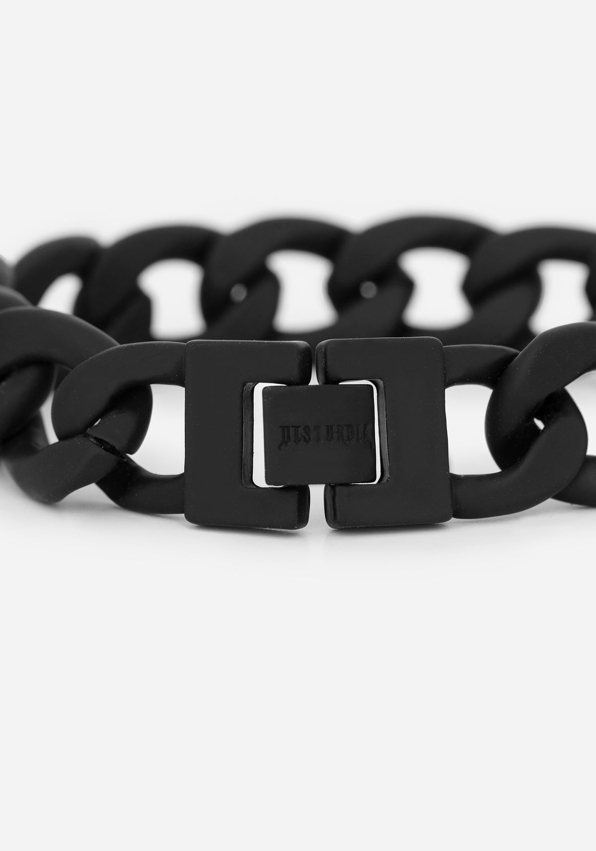 Chunky Black Link Bracelet - Women Accessories Black Chunky Bracelet, Chunky Link Bracelet, Matte Link  main image 3