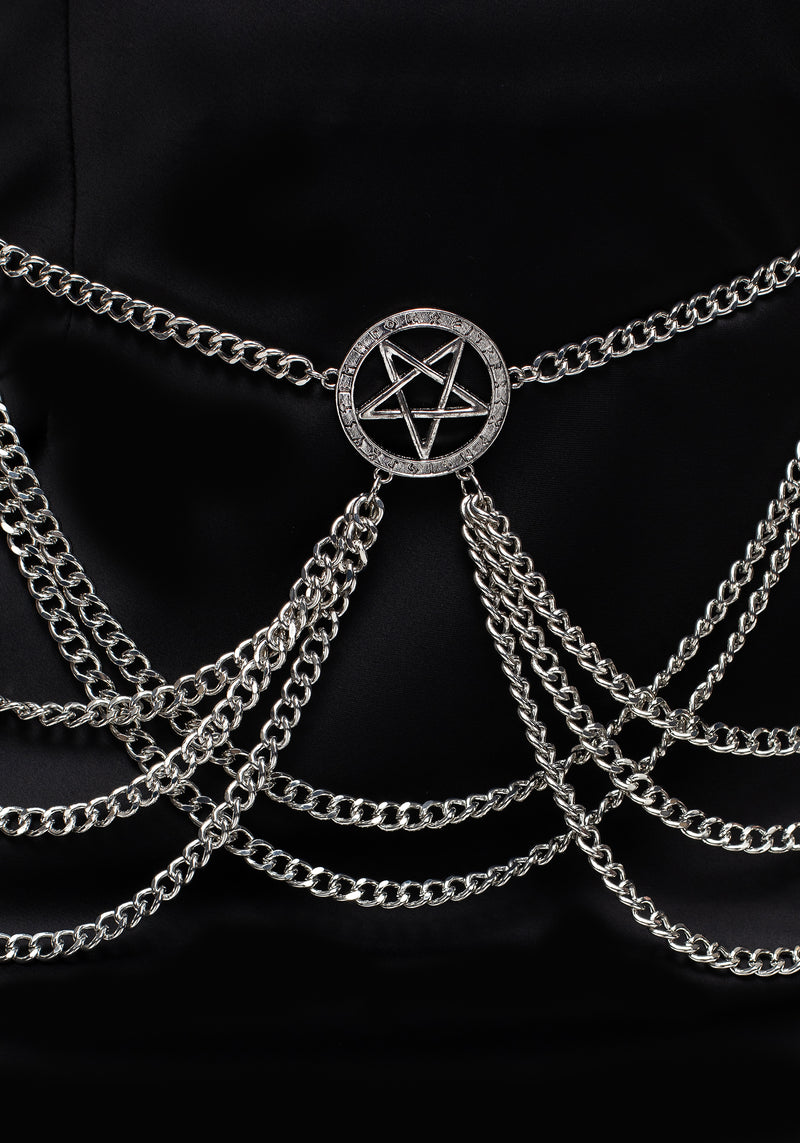 Runecaster Pentagram Chain Belt