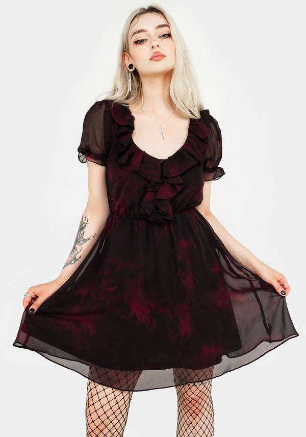 Vesta Chiffon Ruffle Mini Dress