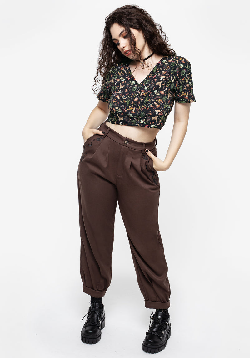 Dianne Embroidered Balloon Trousers