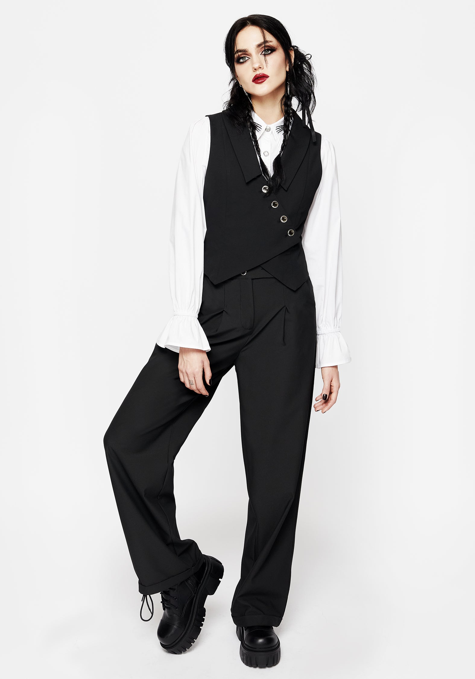 Asymmetric Waist - Moonlight Asymmetrical Skirt Dress Duality 
