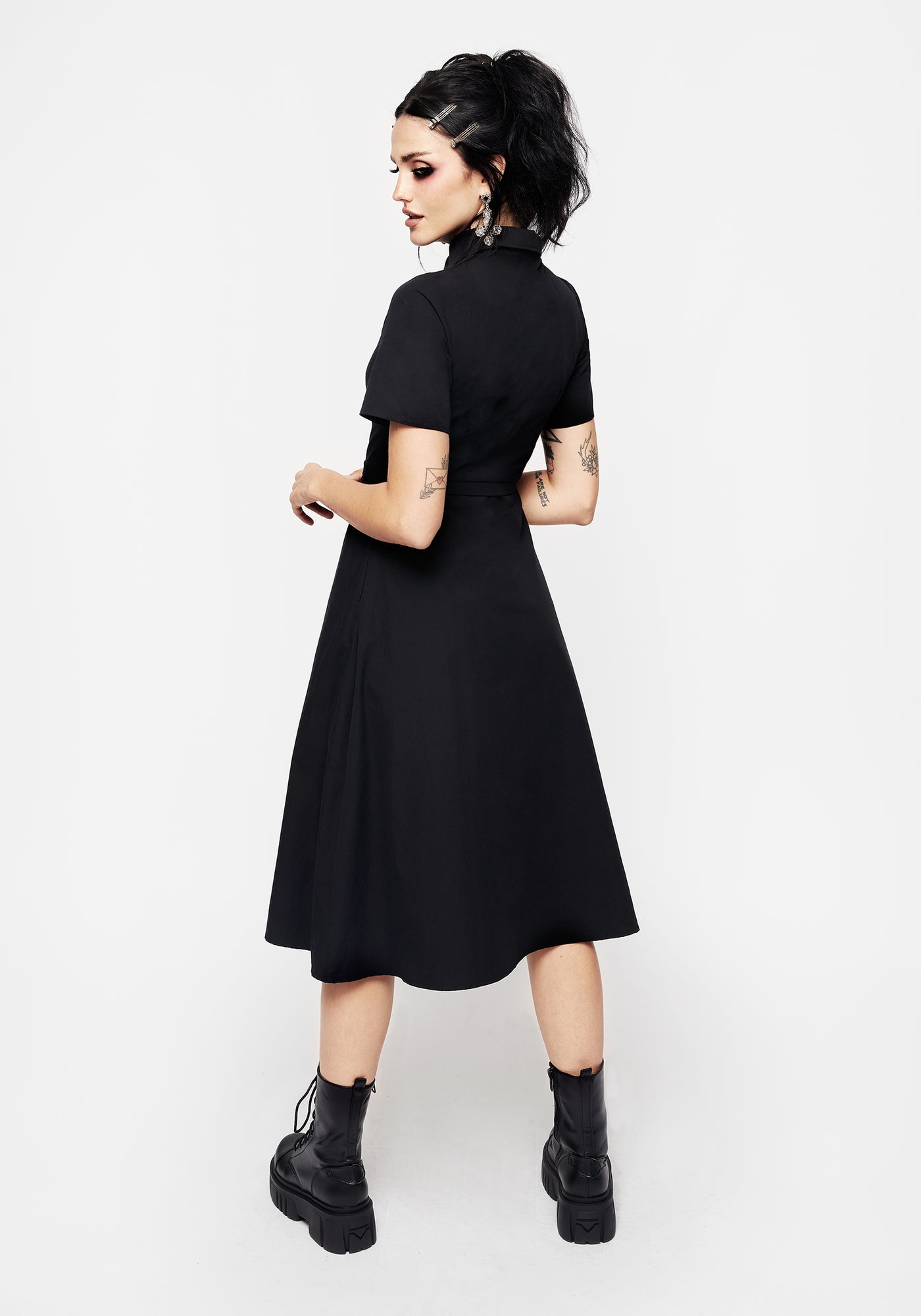 Fenrir Midi Shirt Dress | Disturbia