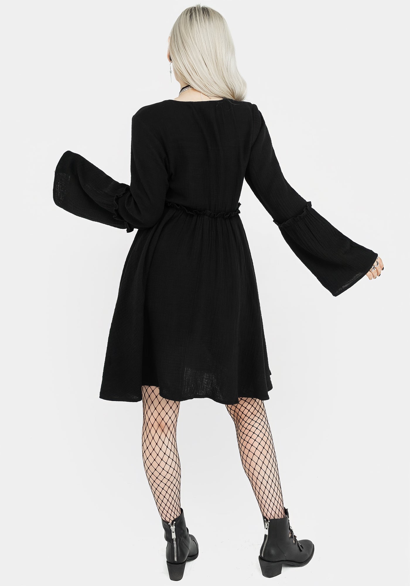 Aradia Embroidered Mini Dress | Disturbia